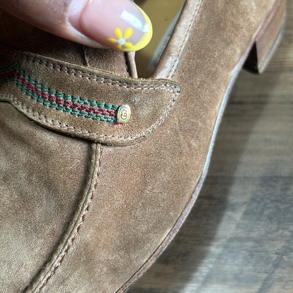 vintage Gucci Women suede Loafers Size 40 - Picture 3 of 12